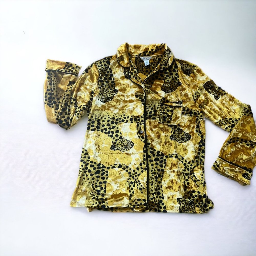 Sofia Intimates Gold Sleep Lounge Top Medium